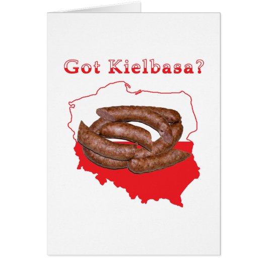 Got Kielbasa Polish Map Cards (Front)