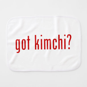 got kimchi? burp cloth