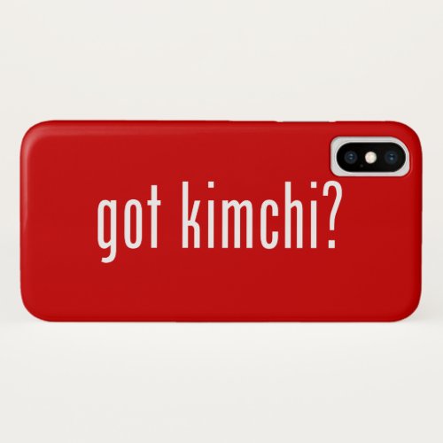 got kimchi iPhone XS case