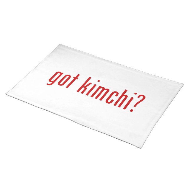 got kimchi? cloth placemat (On Table)