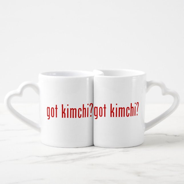 got kimchi? coffee mug set (Front Nesting)