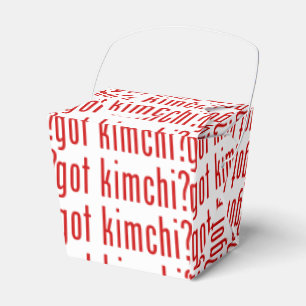 got kimchi? favor boxes