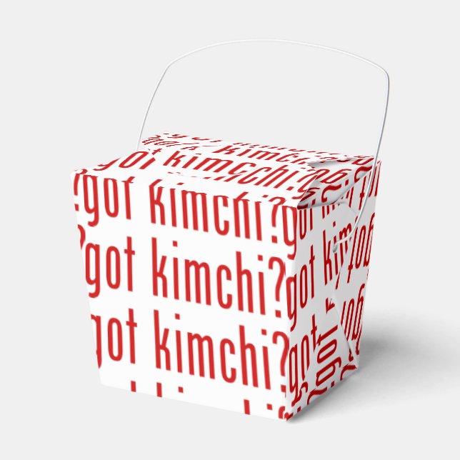 got kimchi? favor boxes (Front Side)