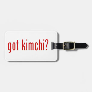 got kimchi? luggage tag