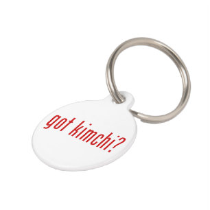 got kimchi? pet name tag