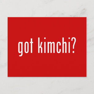got kimchi? postcard