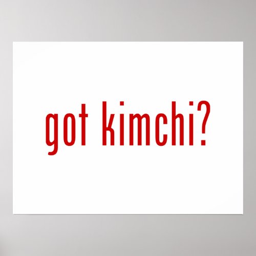 got kimchi poster