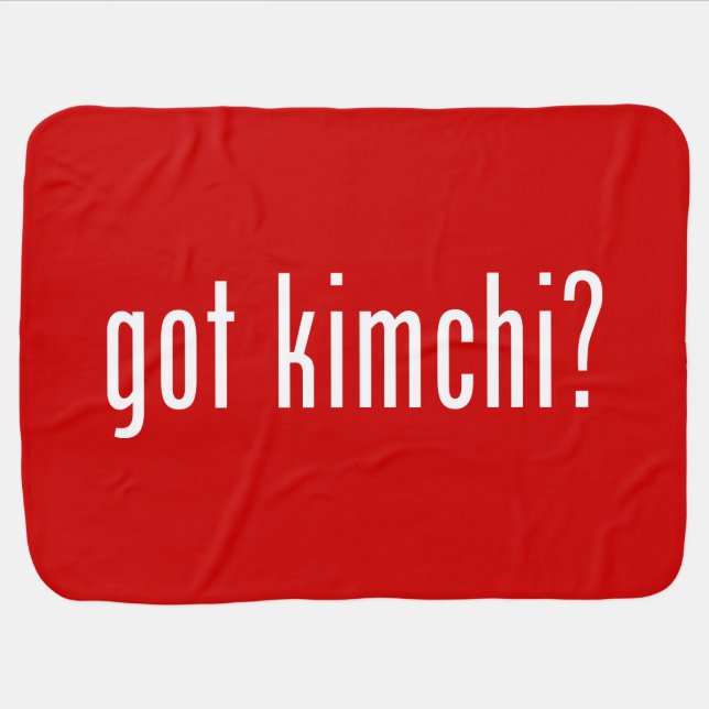 got kimchi? receiving blanket (Horizontal)