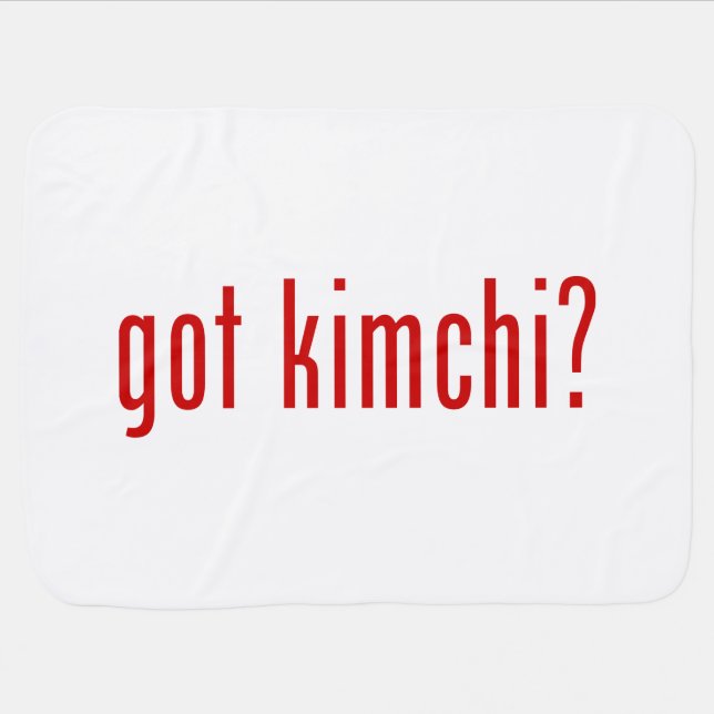 got kimchi? receiving blanket (Horizontal)