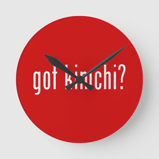 got kimchi? round clock (Front)