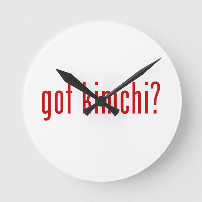 got kimchi? round clock (Front)