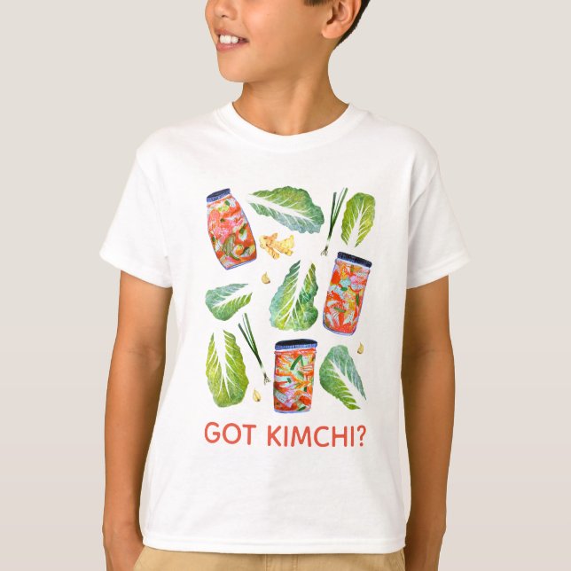 GOT Kimchi? Spicy Fun Watercolor T-Shirt (Front)