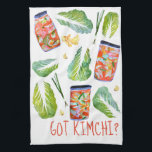 GOT Kimchi? Spicy Ingredients Watercolor Fun Kitchen Towel<br><div class="desc">Decorate your kitchen with this fun kimchi dish towel. Makes a great holiday,  housewarming or wedding gift! 
You can customize it and add text too.
Check my shop for lots more colors and patterns!</div>