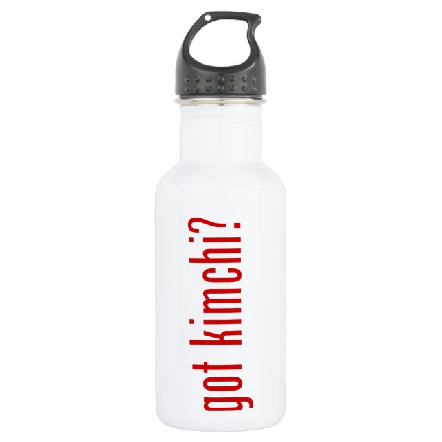 got kimchi? stainless steel water bottle (Front)