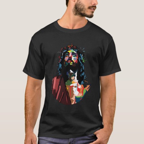 Got King Jesus Christ Sweet Face Image T_Shirt