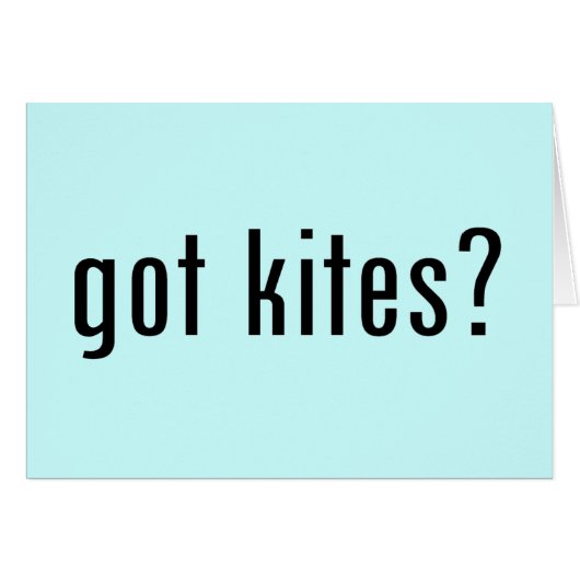 got kites? cards (Front Horizontal)