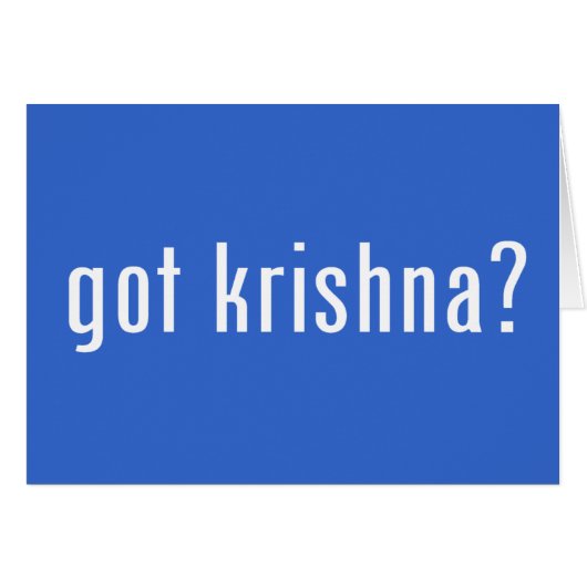 got krishna? cards (Front Horizontal)