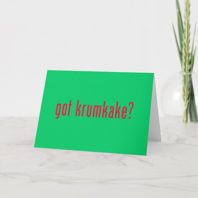 got krumkake? holiday card (Front)