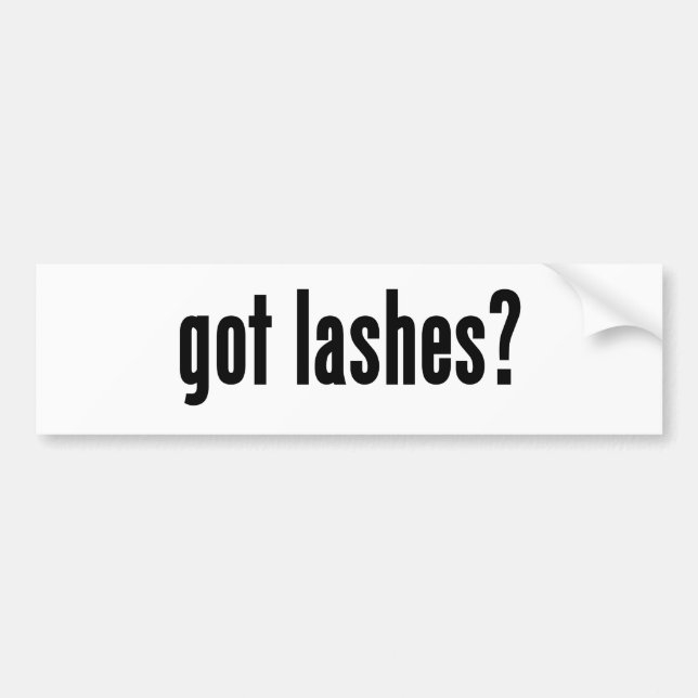 got lashes? bumper sticker (Front)