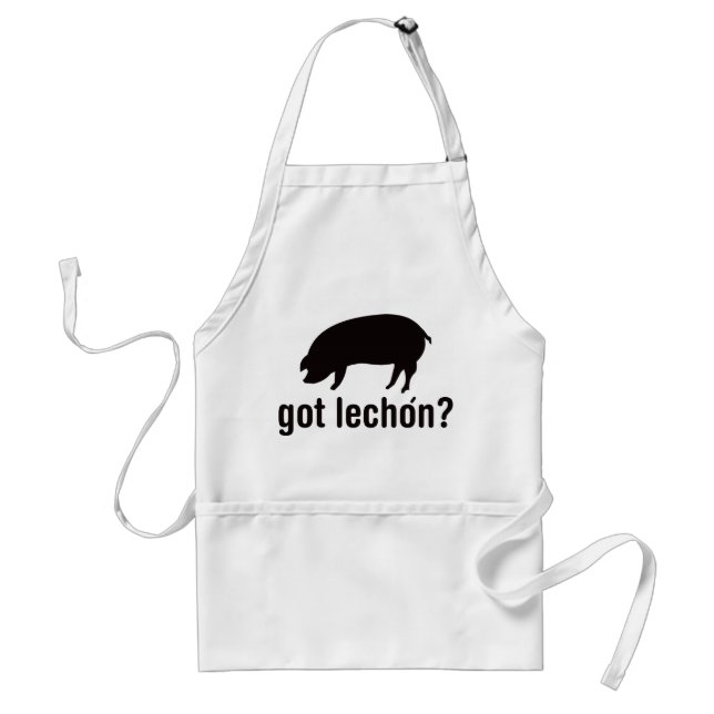 Got Lechon - Basic Black Adult Apron (Front)