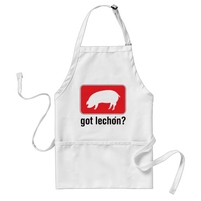 Got Lechon - Red Adult Apron (Front)