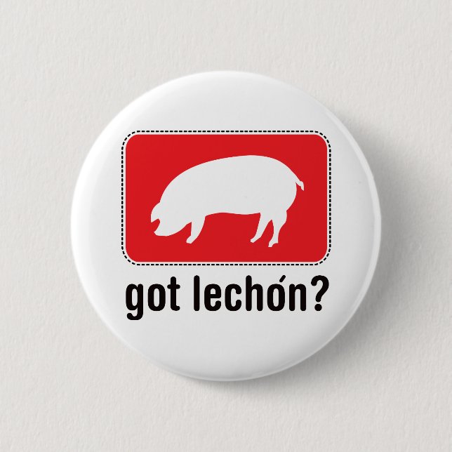 Got Lechon - Red Pinback Button (Front)