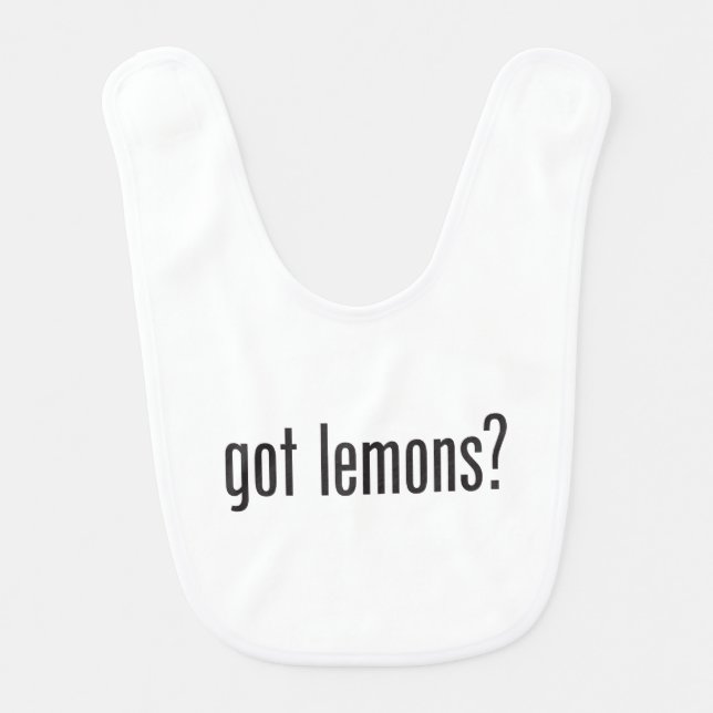 got lemons baby bib (Front)