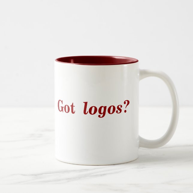 Got logos? sml maroon 2-tone mug (left-hand) (Right)