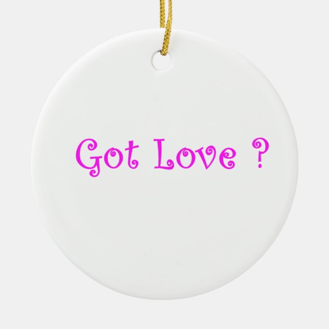 Got Love-circle ornament (Front)