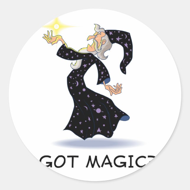 Got Magic? Classic Round Sticker (Front)