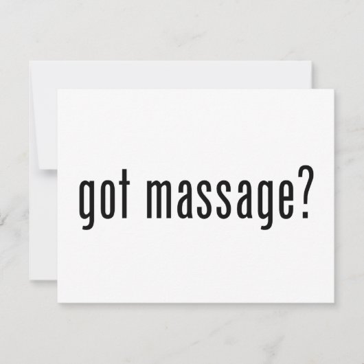 Got Massage? (Front)