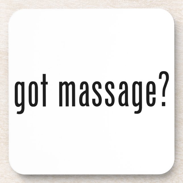 Got Massage? Beverage Coaster (Front)