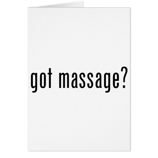 Got Massage? Cards (Front)