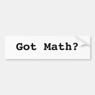 Math Bumper Stickers, Math Bumper Sticker Designs