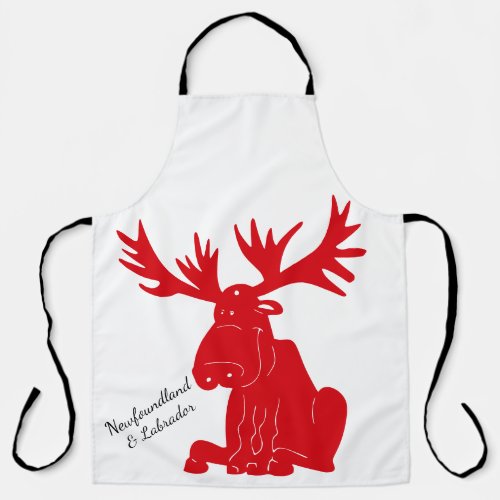 Got Me Moose By Newfoundland custom cute apron
