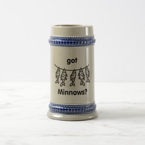 got minnows beer stein