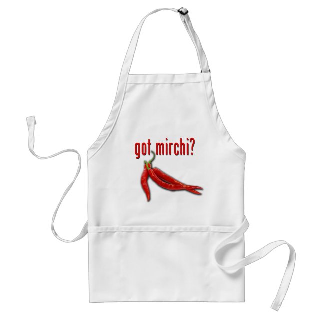 Got Mirchi? Adult Apron (Front)