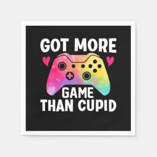 Got More Game Than Cupid Valentine Video Game Napkins