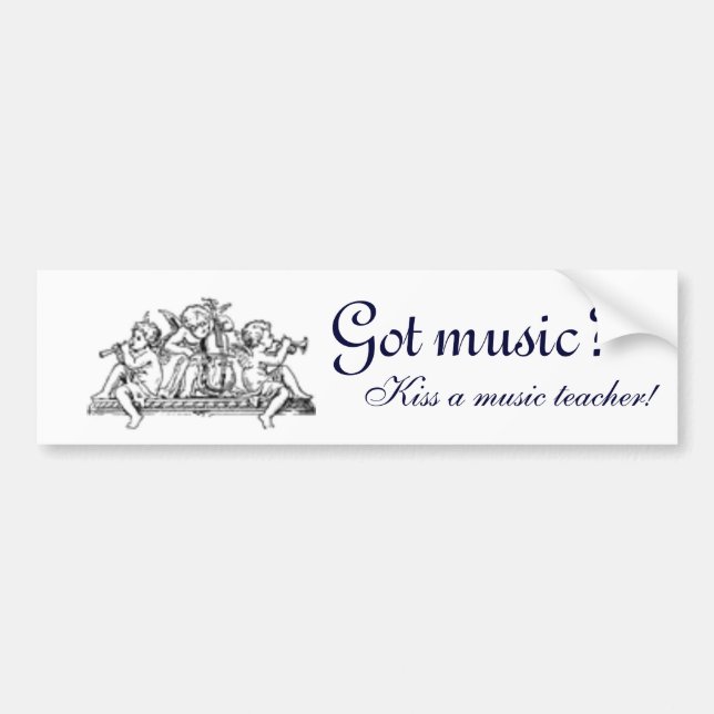 Got Music?  Bumper Sticker (Front)