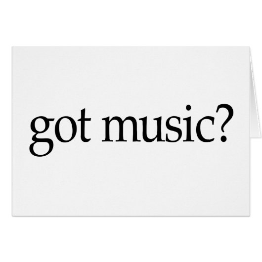 Got Music Cards (Front Horizontal)
