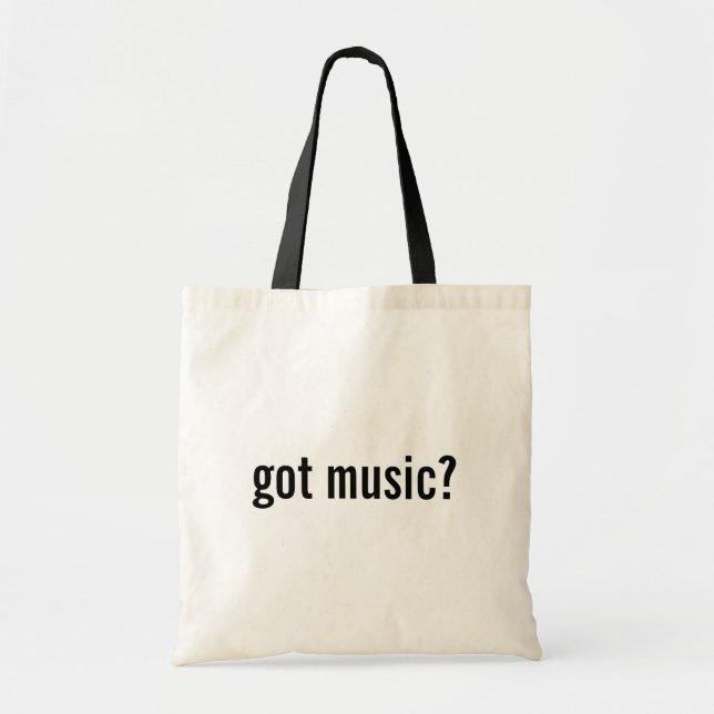 got music? tote bag (Front)
