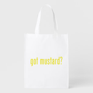 got mustard? reusable grocery bag