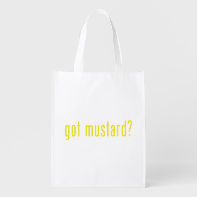 got mustard? reusable grocery bag (Front)