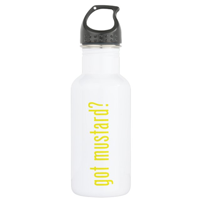 got mustard? stainless steel water bottle (Front)