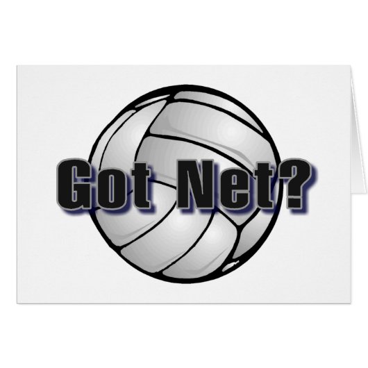 Got Net (Volleyball) Cards (Front Horizontal)
