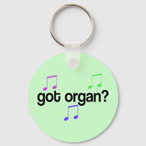 Got Organ Music Gift Keychain