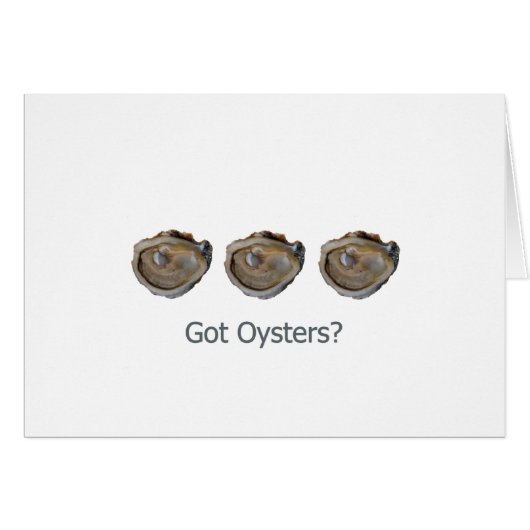 got oysters? cards (Front Horizontal)