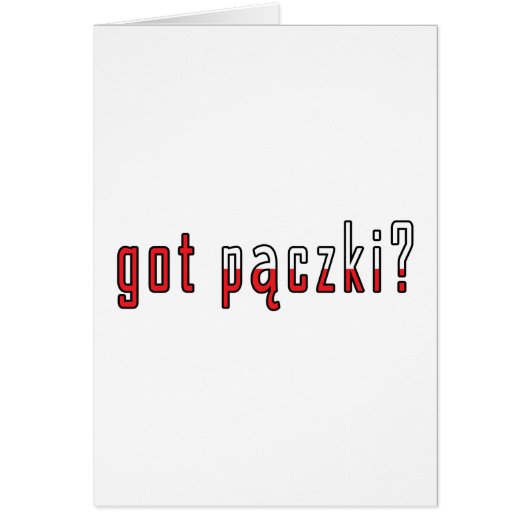 got paczki? Flag Cards (Front)