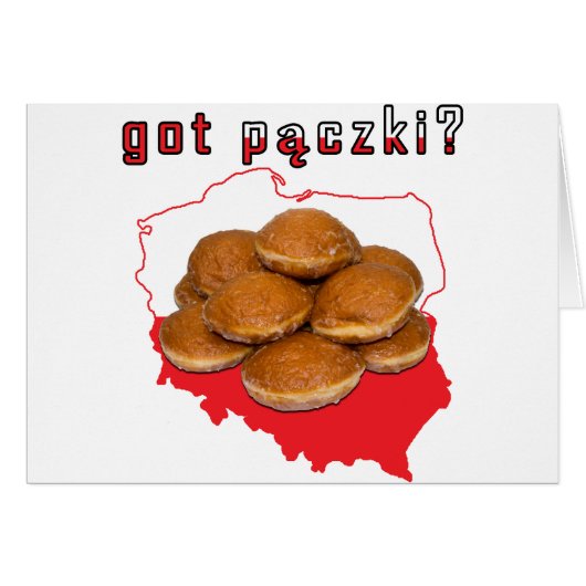 got paczki? Polish Map Cards (Front Horizontal)