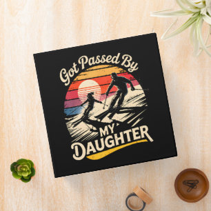 Got Passed By My Daughter Funny Skiing Ski Lover 3 Ring Binder